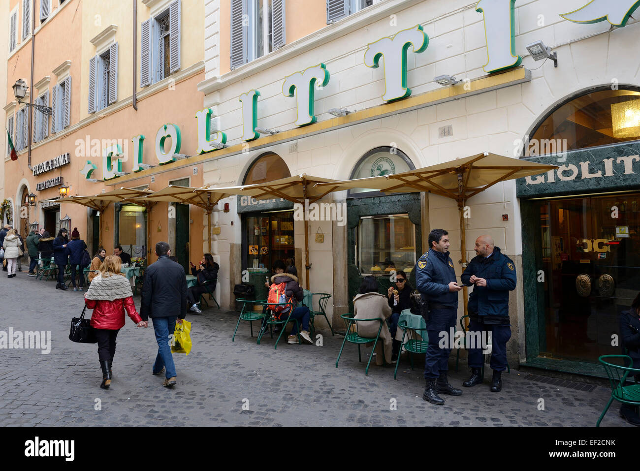 Gelateria Giolitti Rom Italien Stockfoto