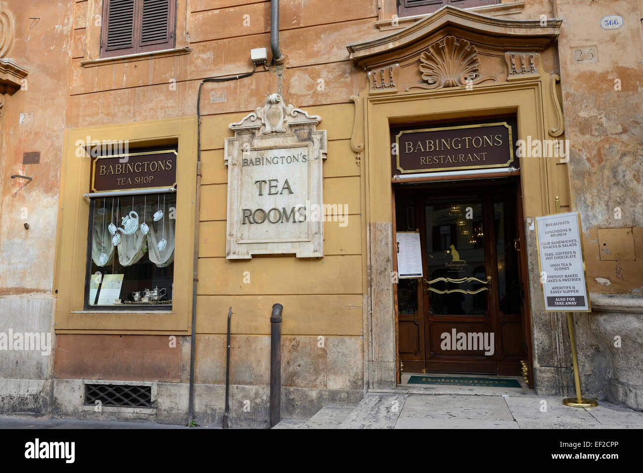 Babington Tee Zimmer Piazza di Spagna Rom Italien Stockfoto