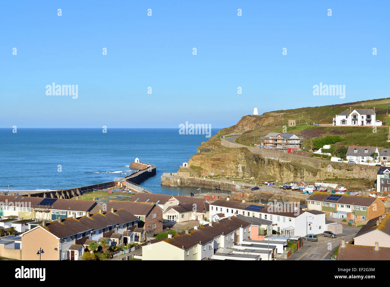 Die Küsten Stadt Portreath in Cornwall, Großbritannien Stockfoto