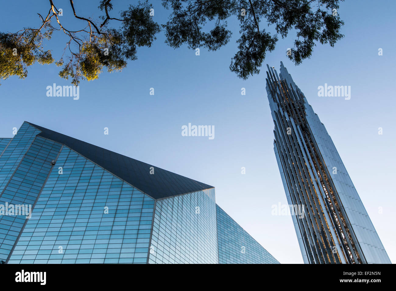 Der Crystal Cathedral, jetzt bekannt als der Christus-Kathedrale. Stockfoto