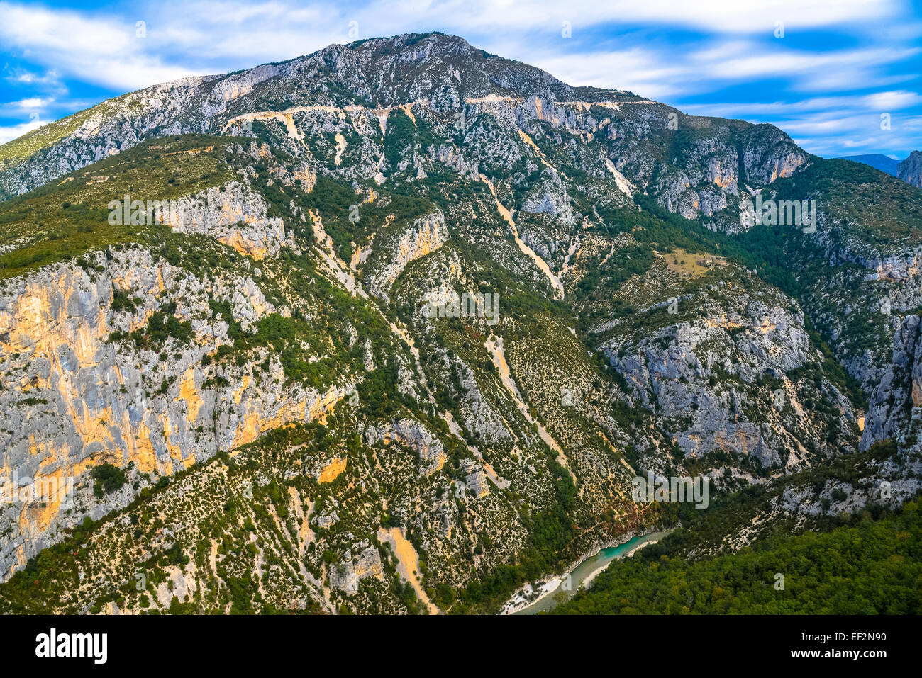 Blick auf die Schlucht de Verdon in Frankreich Stockfoto