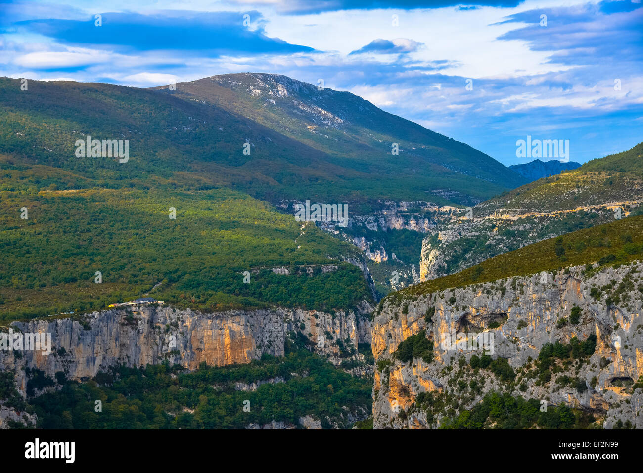Blick auf die Schlucht de Verdon in Frankreich Stockfoto