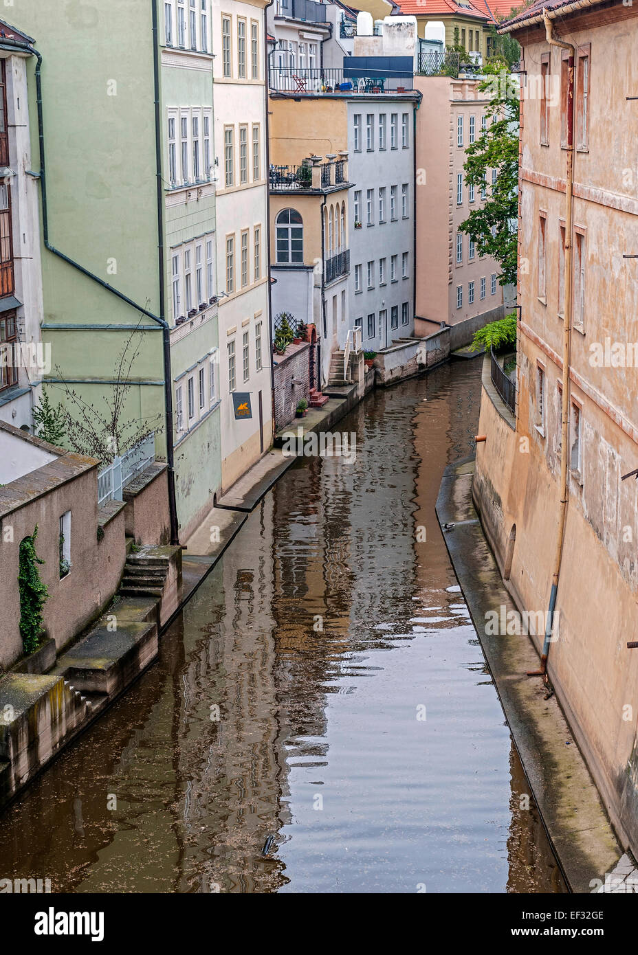 Tschechien, Prag. Kampa-Insel, auch bekannt als Venedig von Prag, in der Mala Strana, Stockfoto