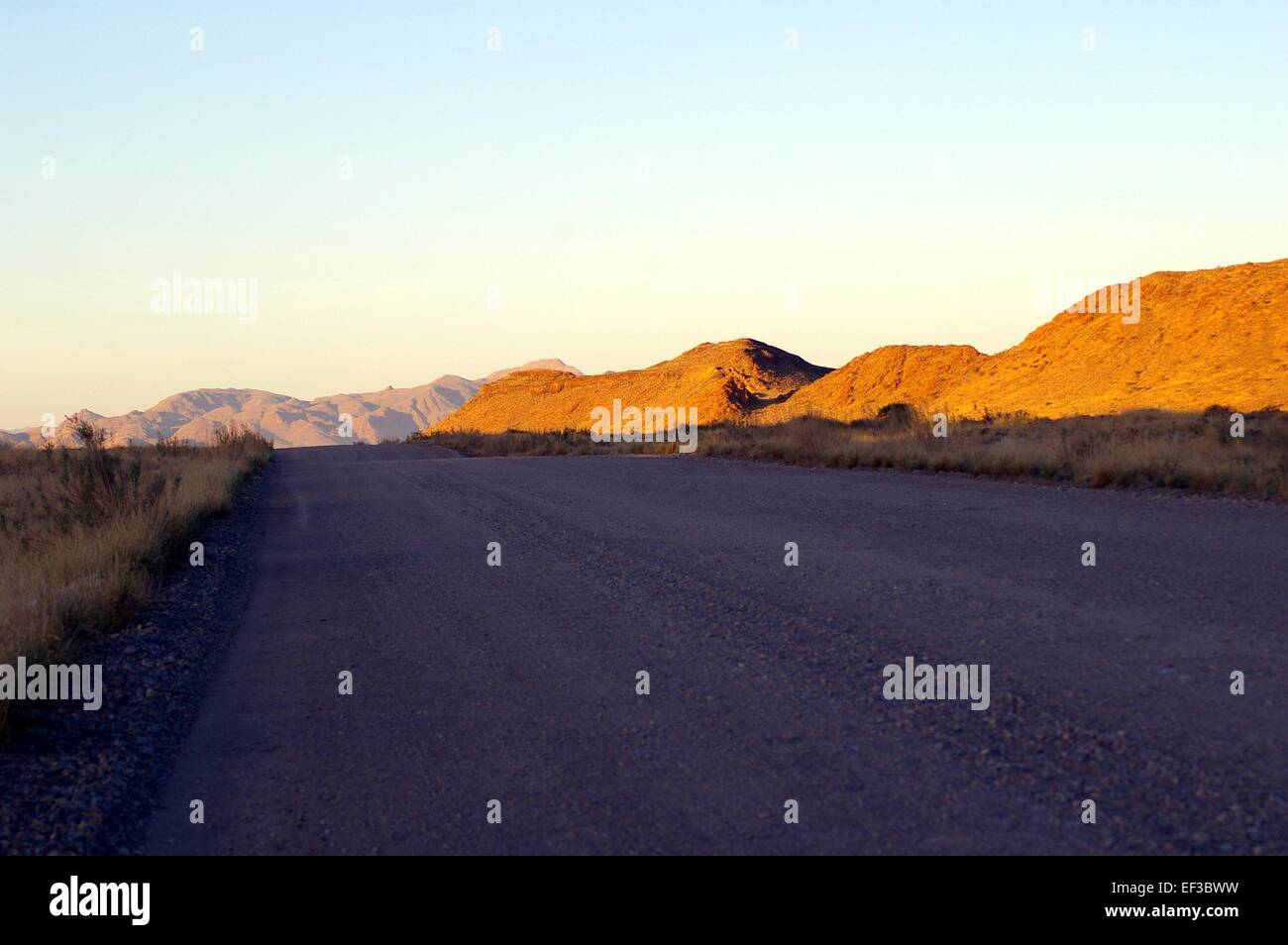 Namibia bei Sonnenaufgang Stockfoto