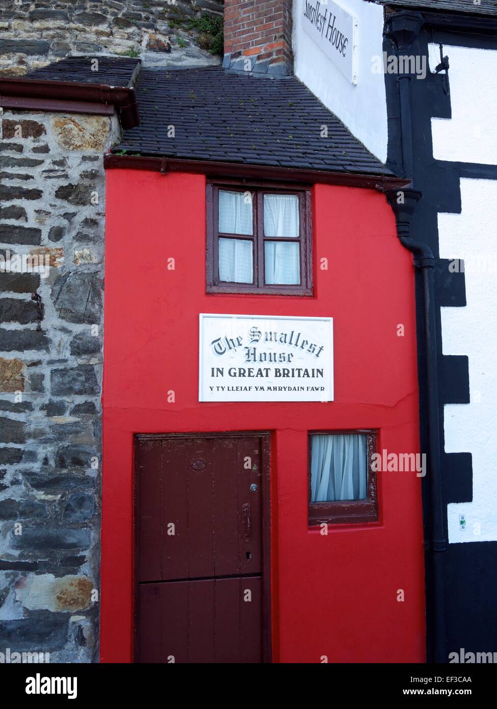 Das kleinste Haus in Großbritannien Stockfoto
