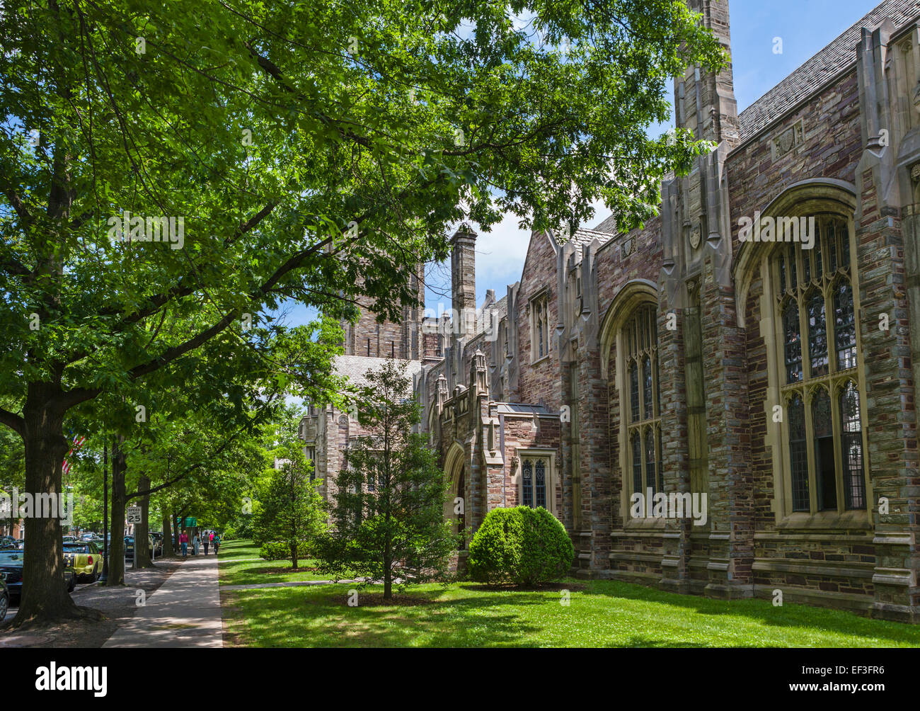 Madison Hall auf Nassau Street, Rockefeller College, Princeton University, Princeton, New Jersey, USA Stockfoto