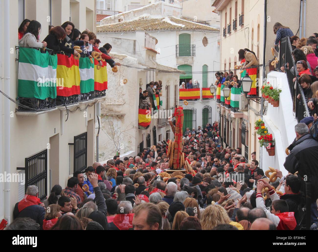 Das Fest des Brotes in Lubrin in Andalusien in Spanien Stockfoto ...