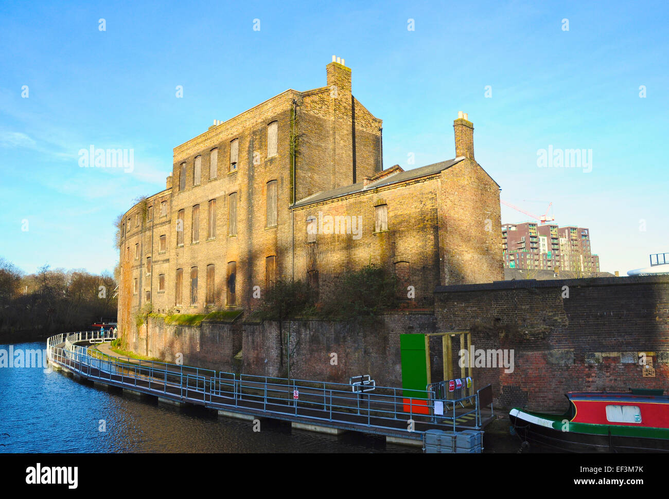 Ehemaligen Fisch und Kohle Bürogebäude neben The Regents Canal bei King es Cross, London, England, UK Stockfoto