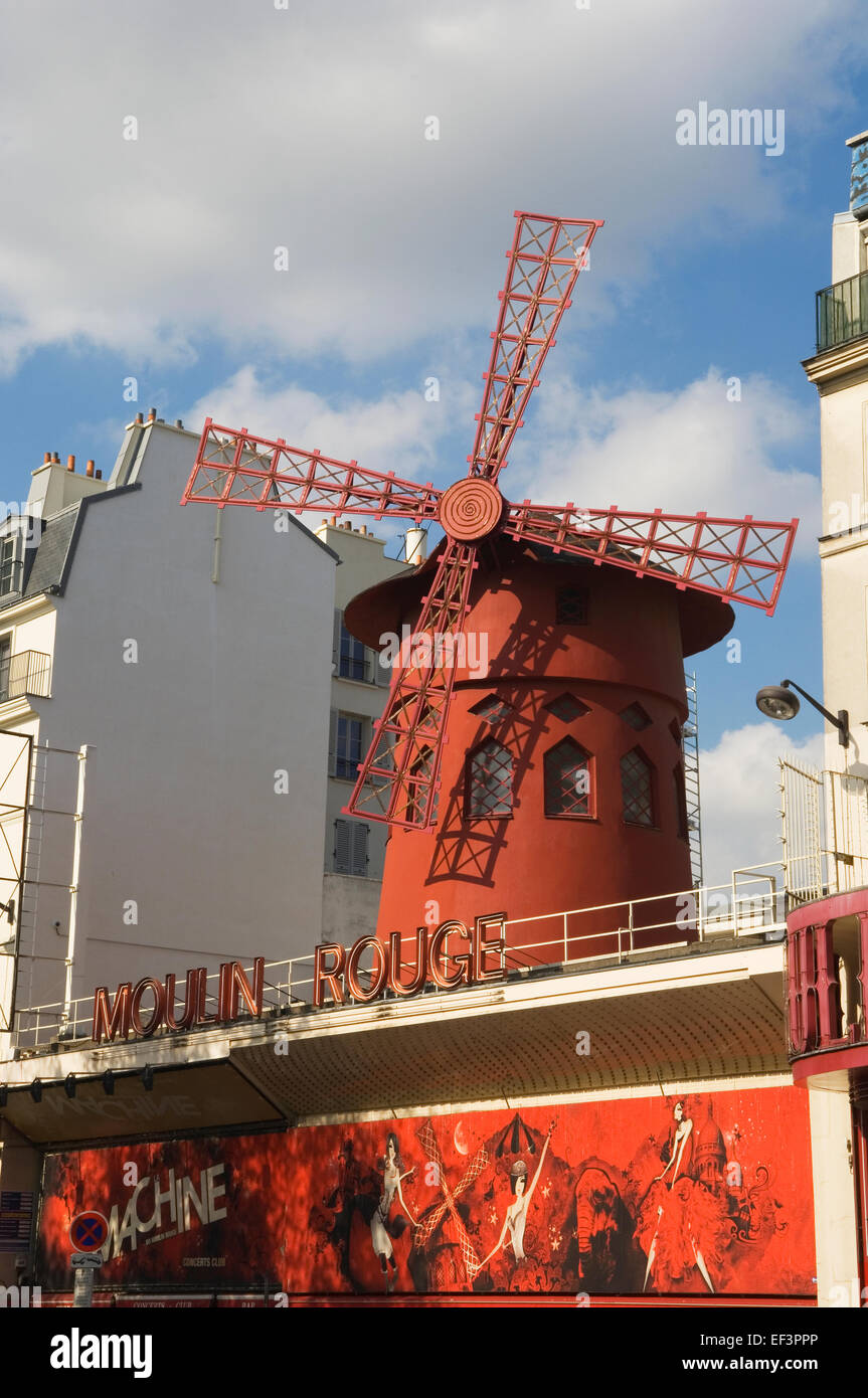 Moulin Rouge, Paris, Frankreich. Stockfoto