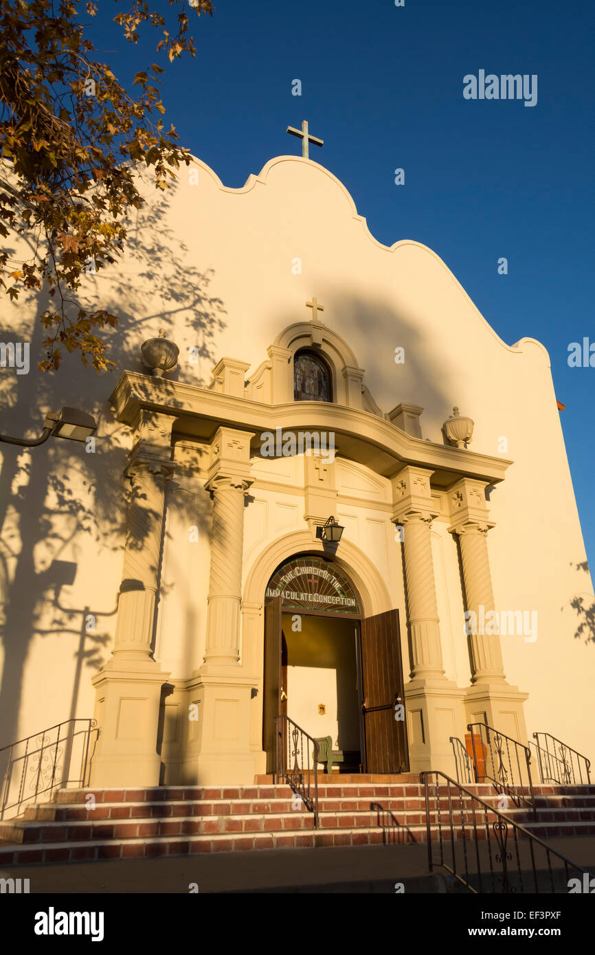 Kirche der Unbefleckten Empfängnis in der Old Town State Park, San Diego, Kalifornien. Stockfoto
