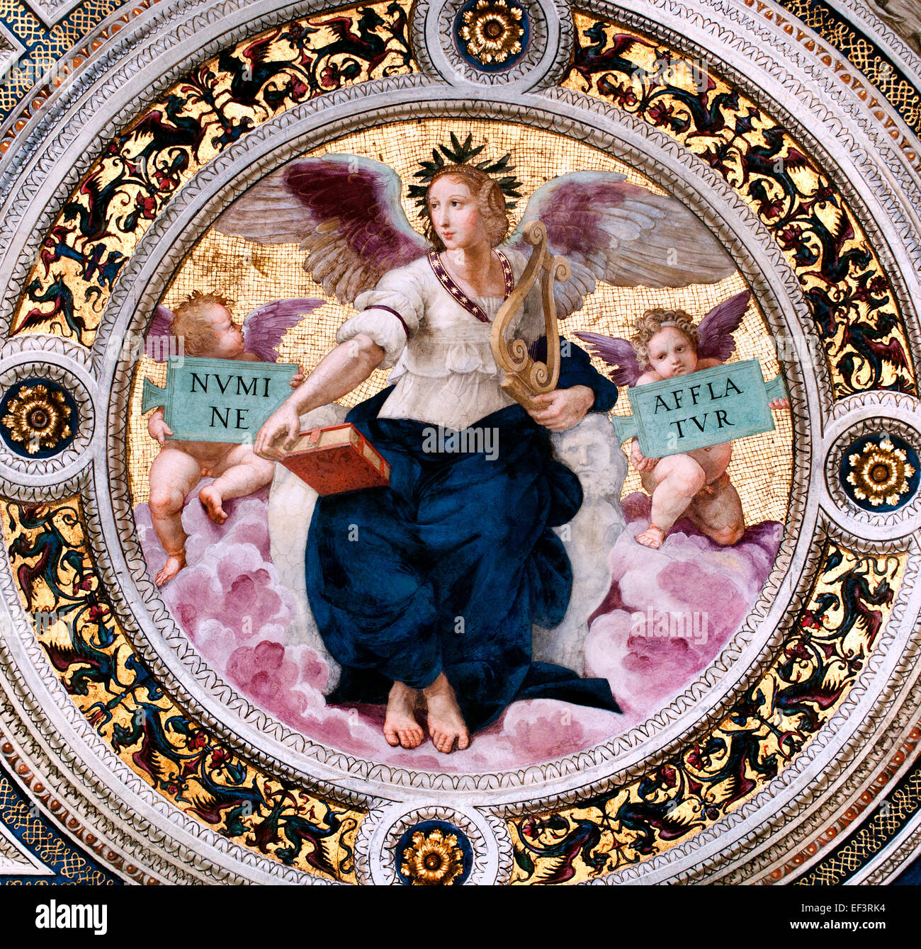 Decke der Stanza della Segnatura Poetry 1508 Raphael Zimmer (Tanze di