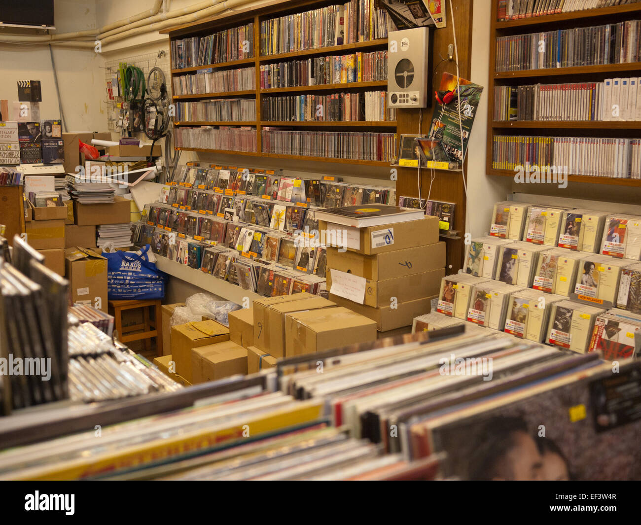 Hong Kong 2015 - Musik Schallplatten im shop Stockfoto