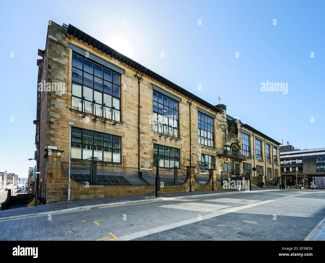 Die Glasgow School of Art in Renfrew Street Glasgow Schottland, entworfen von Charles Rennie Mackintosh Stockfoto