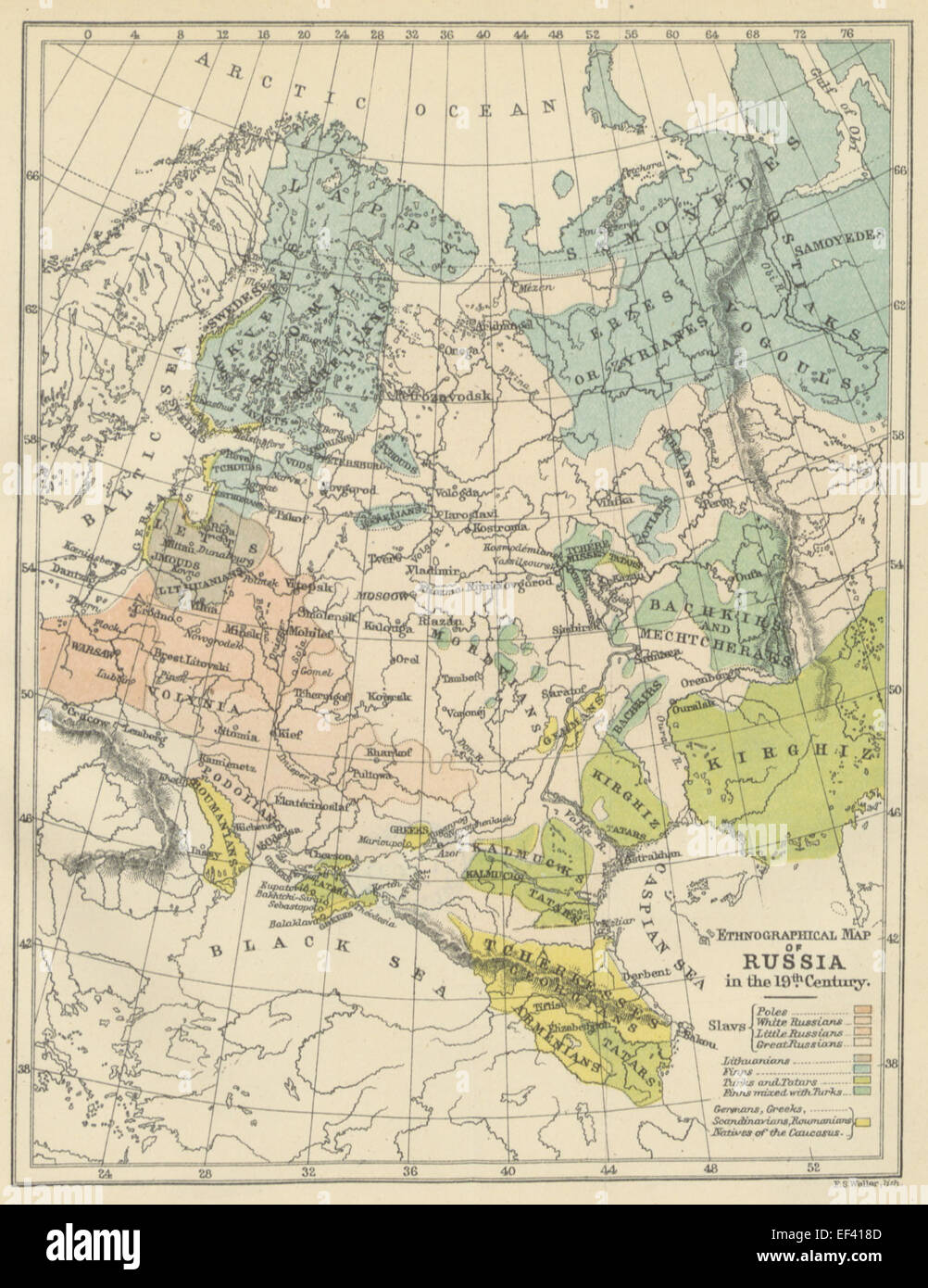 Leroy-Beaulieu(1893) p1.115 Russland IN das 19. Jahrhundert Stockfoto