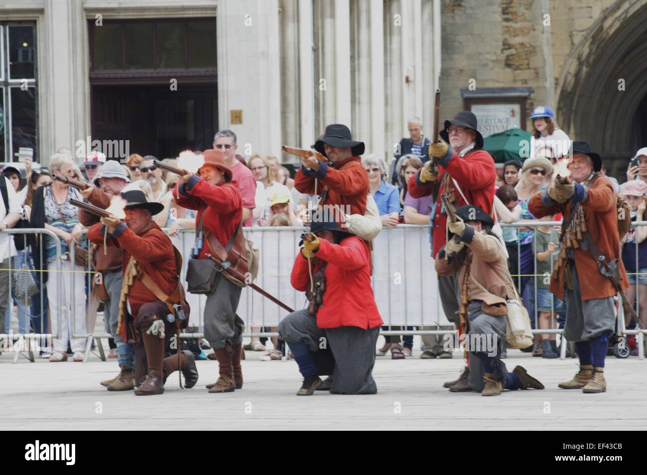 Englischer Bürgerkrieg Ära Soldaten Stockfoto