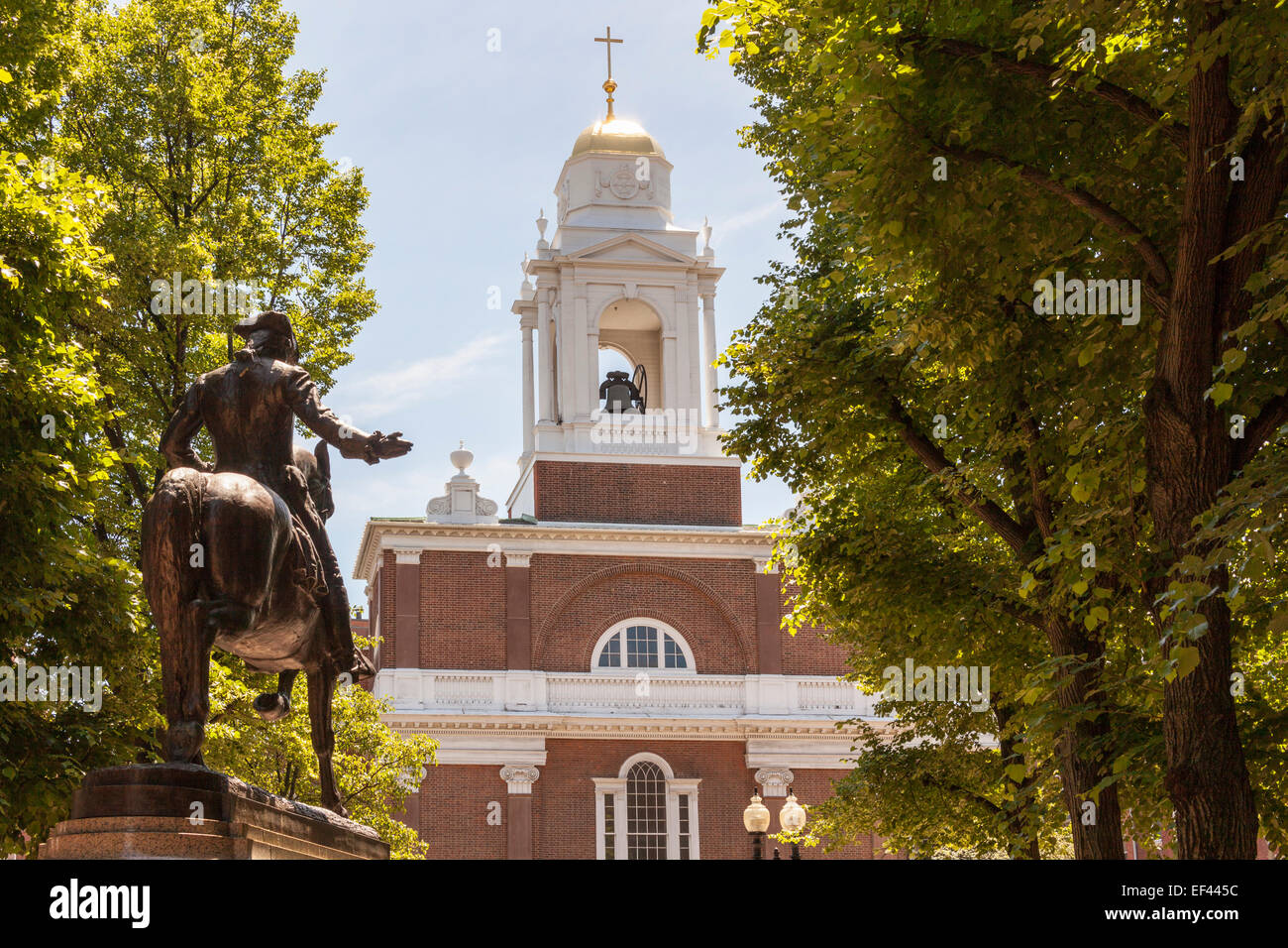 St.-Stephans Kirche, ehemals neuen North Hanover Street, North End, Boston, Massachusetts, USA Stockfoto