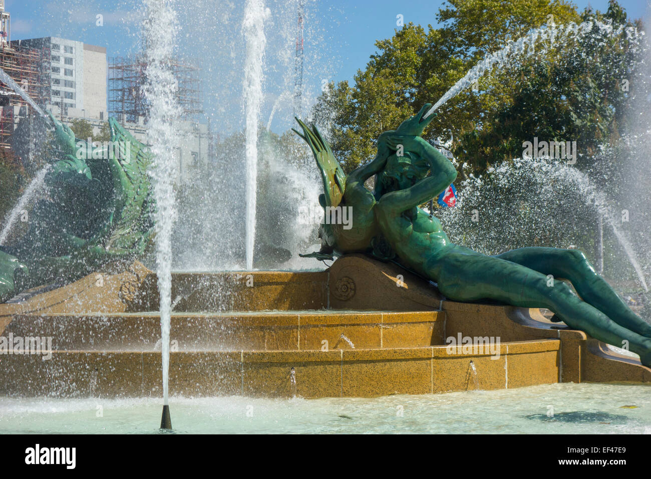 Swann Gedenkbrunnen Philadelphia PA Stockfoto