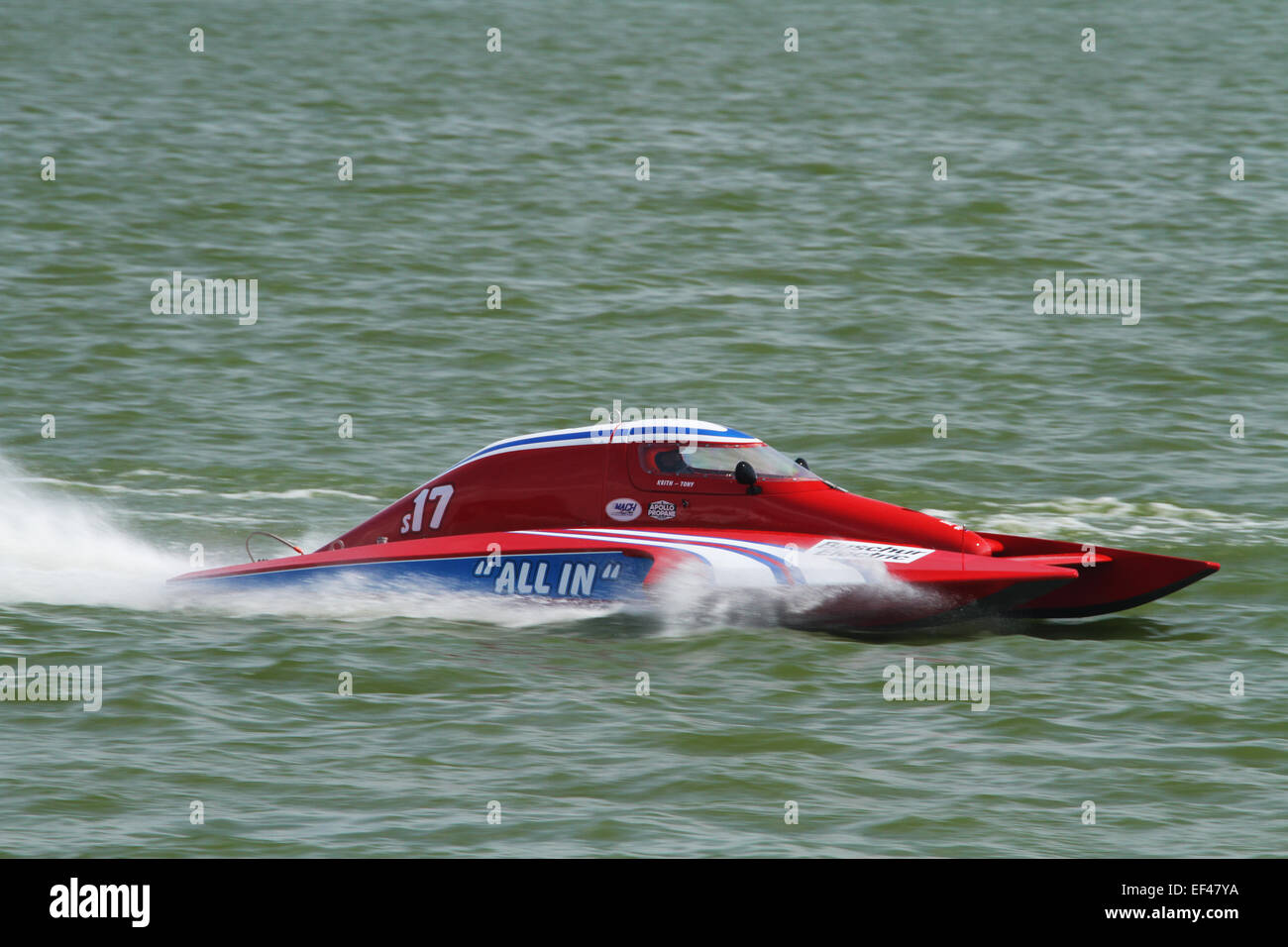 Boot-S17. Klasse S, 2,5 Liter Lager Wasserflugzeug. Bootsrennen. American Power Boat Association (APBA) sanktionierten Event.  Die Ohio-G Stockfoto