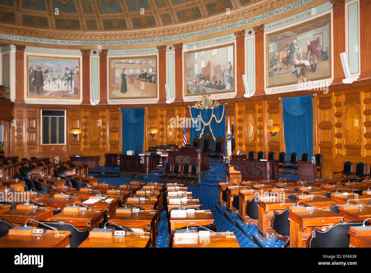 Das House Of Representatives, Massachusetts State House, Beacon Street, Boston, Massachusetts, USA Stockfoto