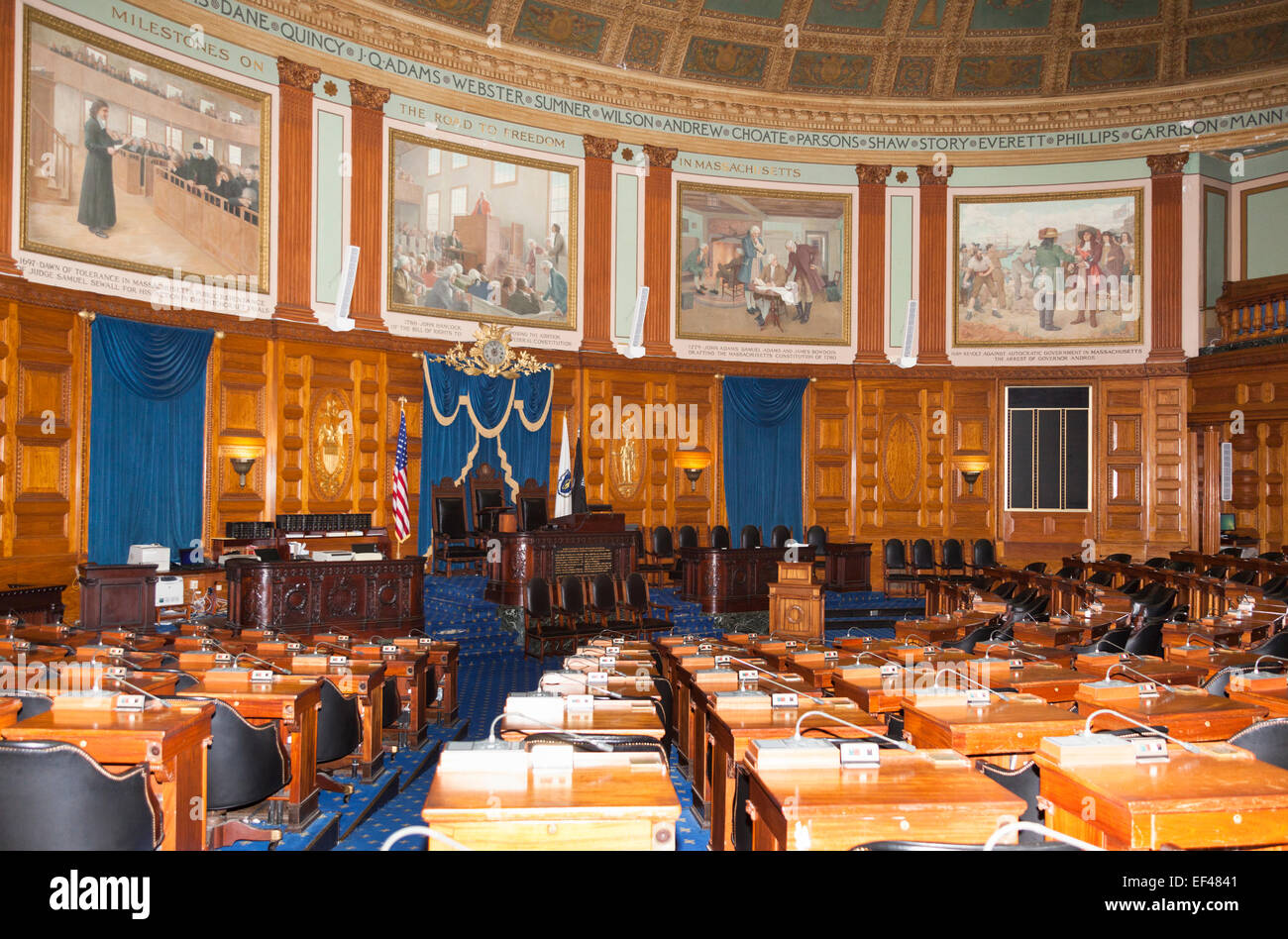Das House Of Representatives, Massachusetts State House, Beacon Street, Boston, Massachusetts, USA Stockfoto