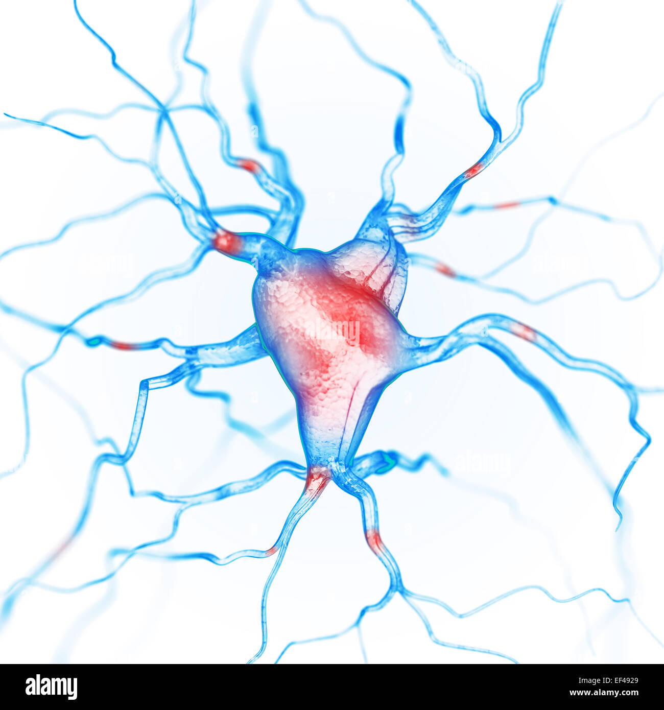 Neuronen abstrakten Hintergrund Stockfoto