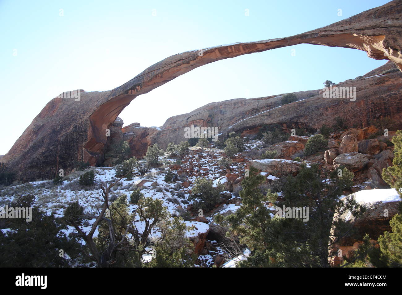 Landschaft-Arch im Arches-Nationalpark, Utah Foto von Jen Lombardo Stockfoto