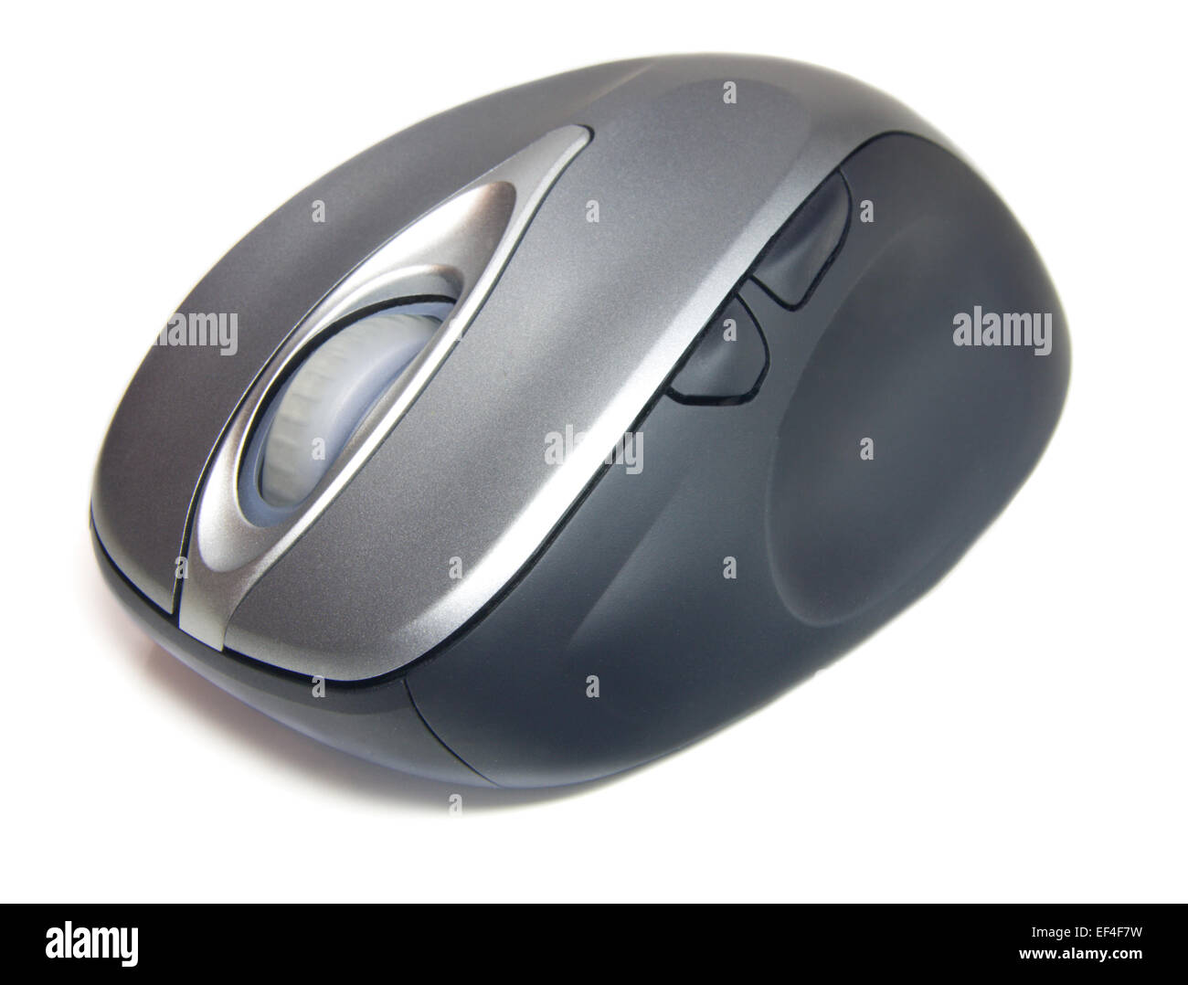 Computer-Maus auf einem weißen Hintergrund isoliert Stockfoto