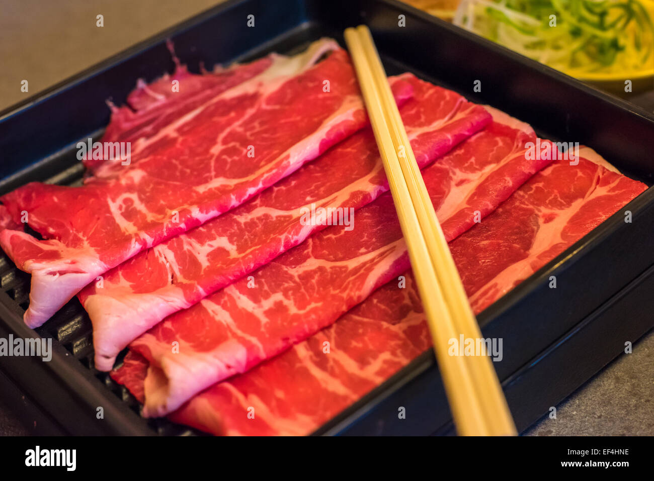 Marmorierte japanische Rindfleisch Stockfoto