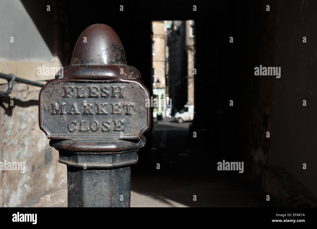 Fleshmarket schließen in Edinburgh, Schottland, UK, Europa Stockfoto