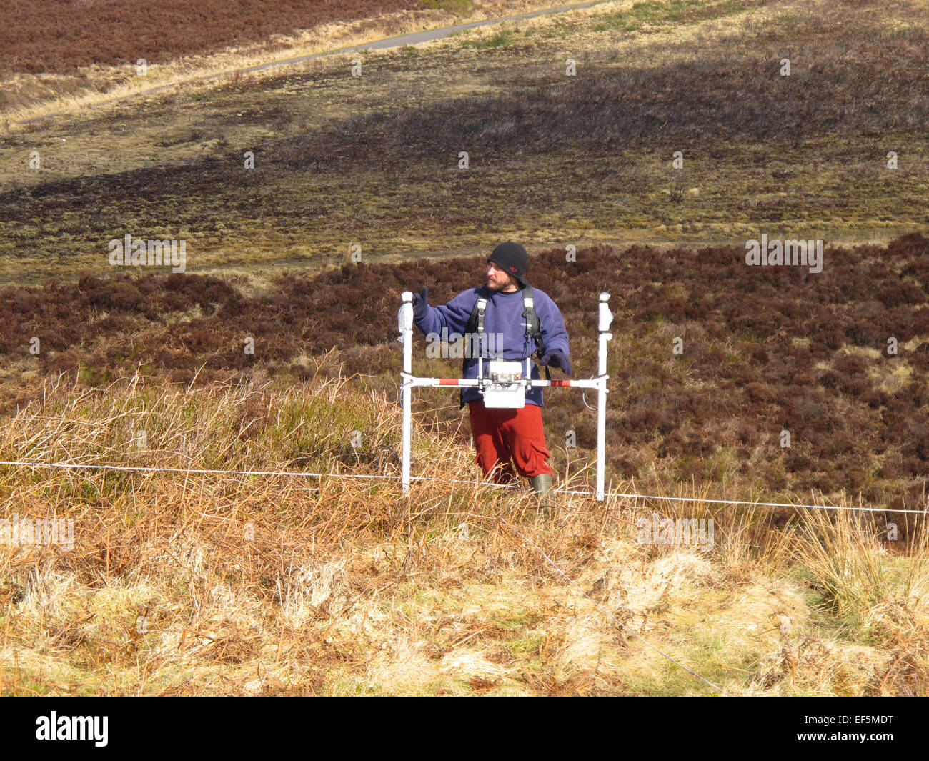Geophysikalische Untersuchungen Stockfoto