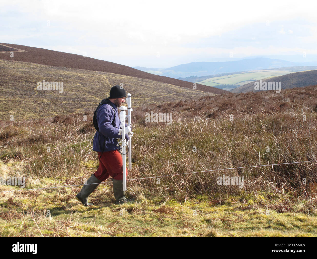 Geophysikalische Untersuchungen Stockfoto