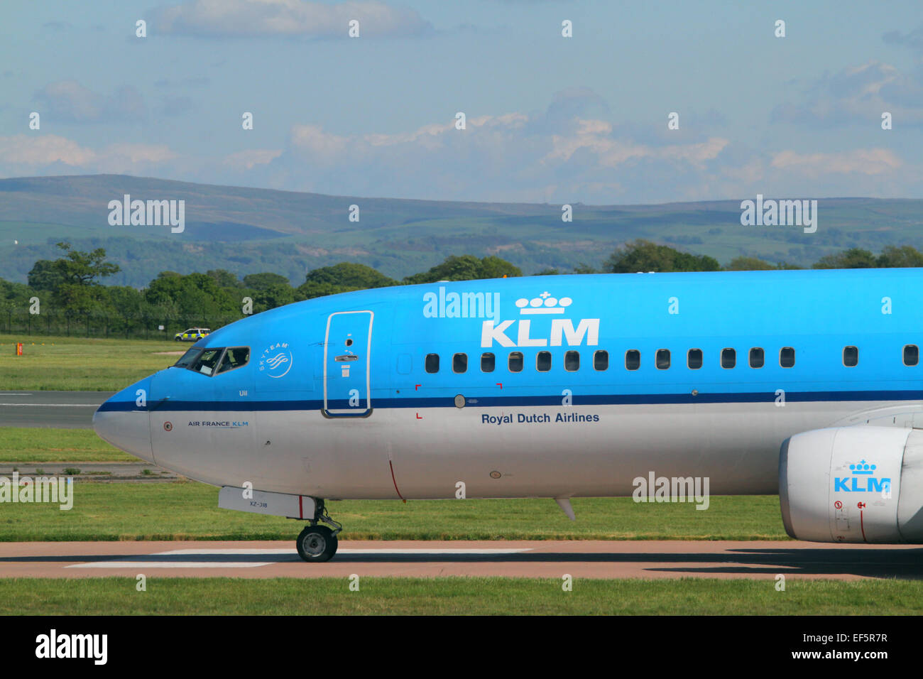 KLM-BOEING 737 - 8K 2 Flugzeuge PH-BXZ Flughafen MANCHESTER ENGLAND 14. Mai 2014 Stockfoto