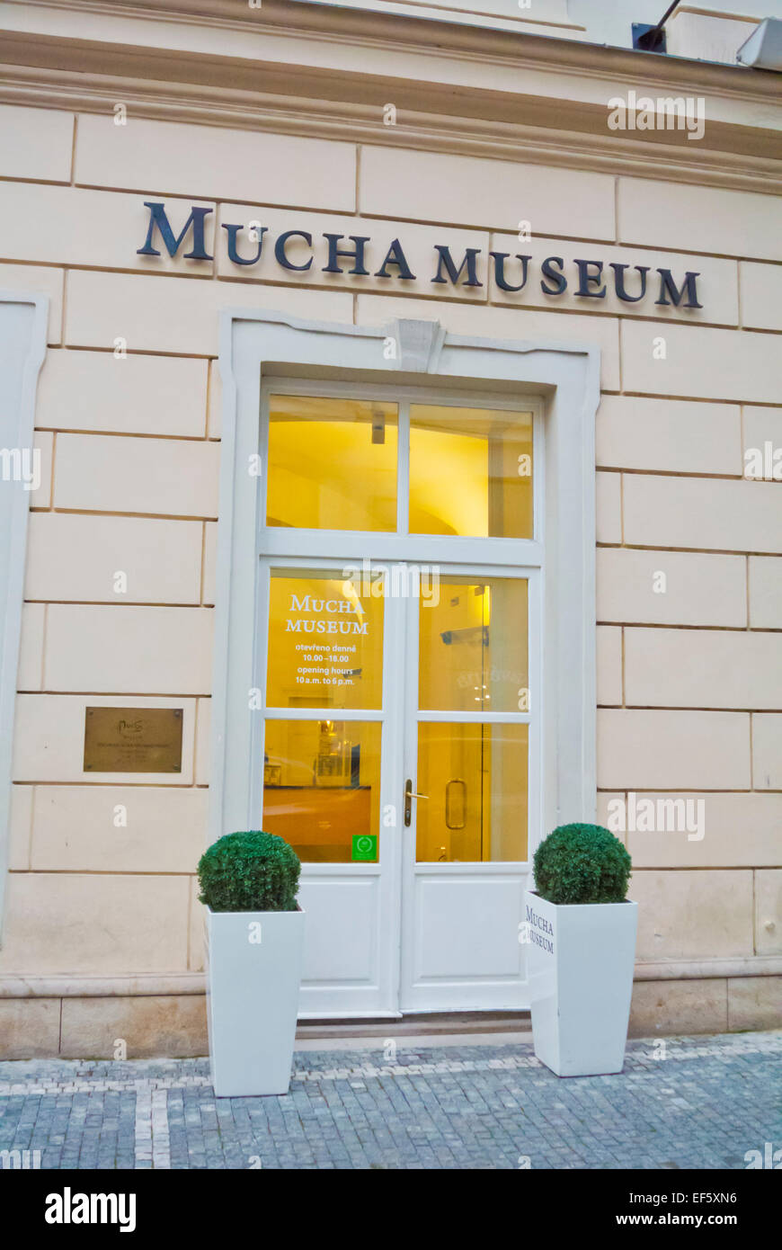 Mucha-Museum, neue Stadt, Prag, Tschechische Republik, Europa Stockfoto