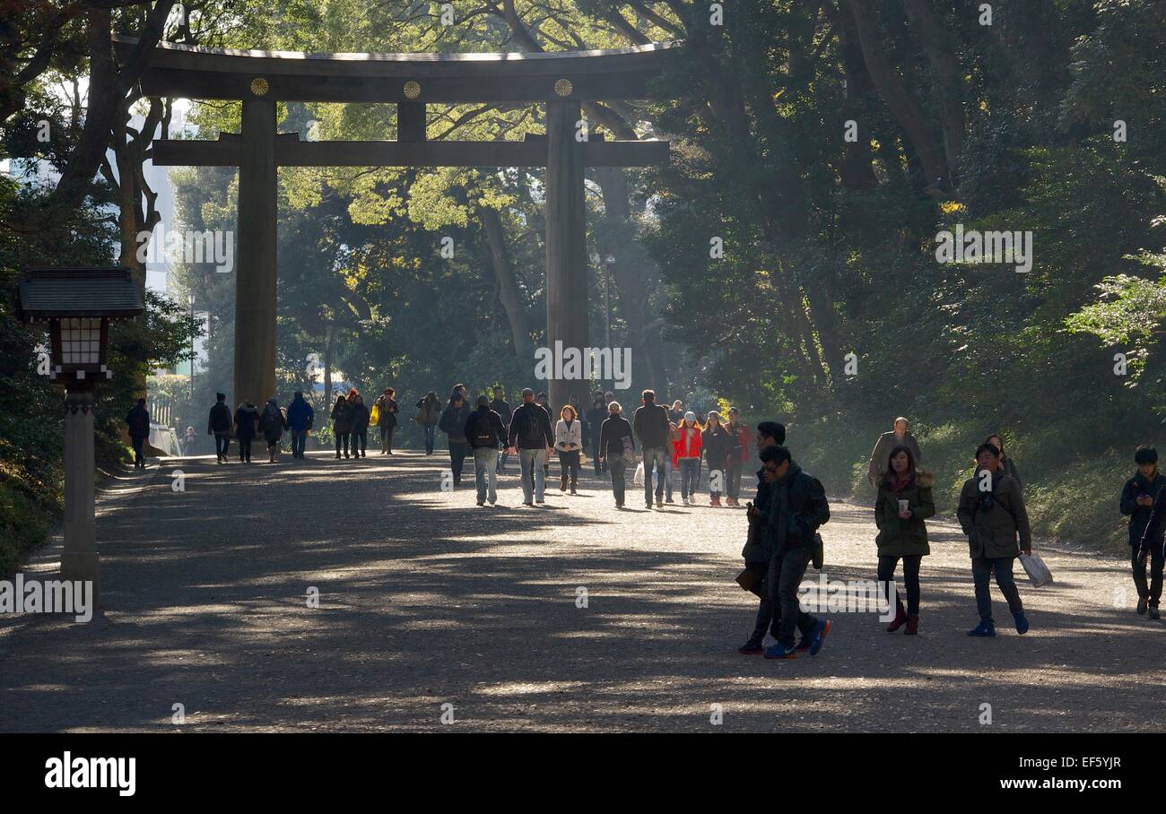 Meiji-Schrein in Tokio Stockfoto