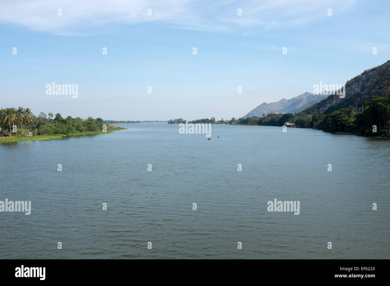 River Kwai in Kanchanaburi Stockfoto