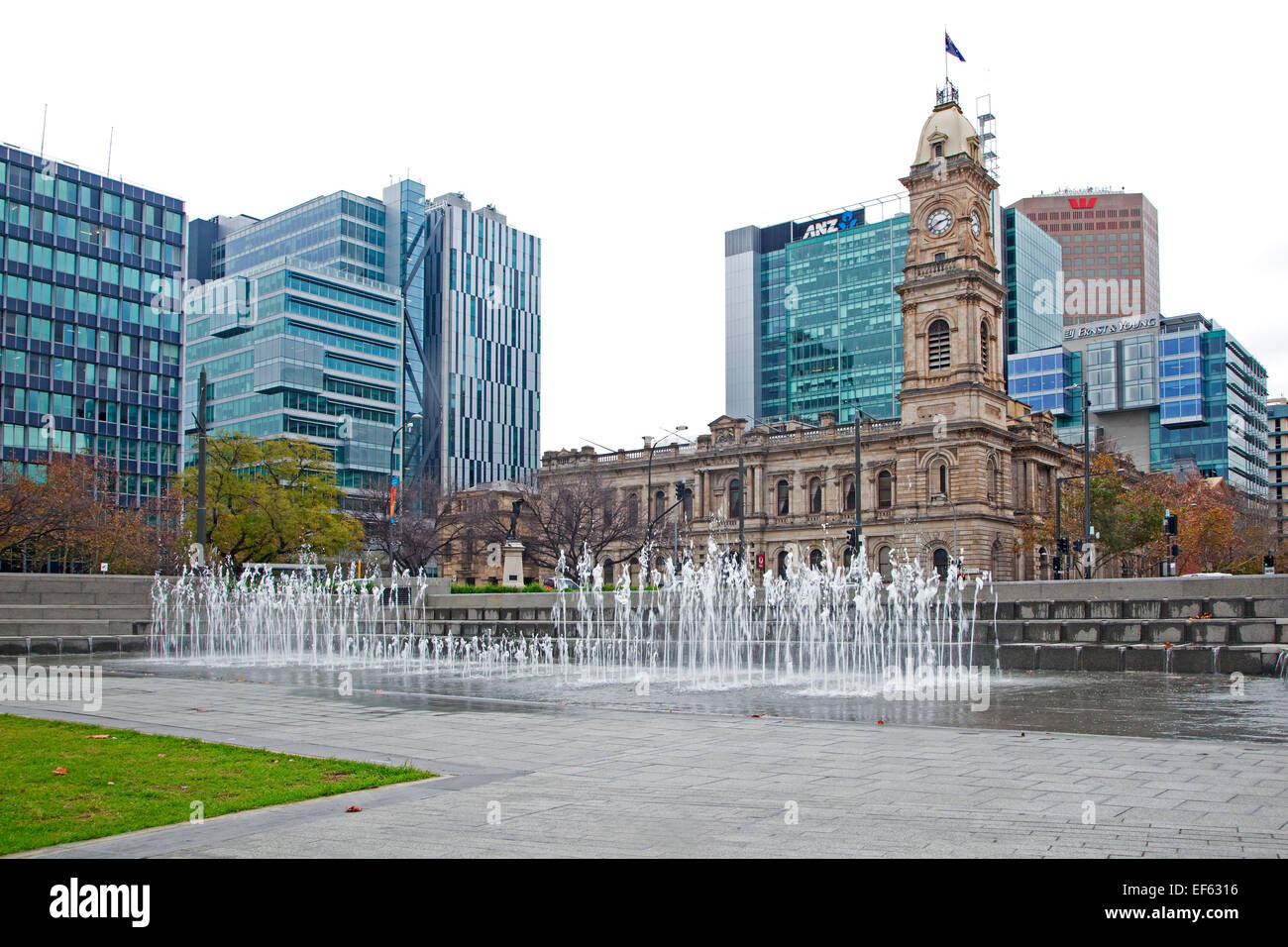 General Post Office im Kolonialstil am Victoria Square in der Innenstadt von Adelaide, Südaustralien Stockfoto