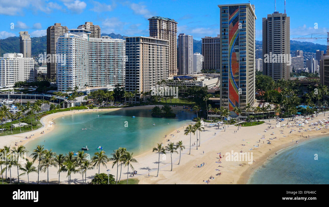 Waikiki, Oahu, Hawaii Stockfotografie Alamy