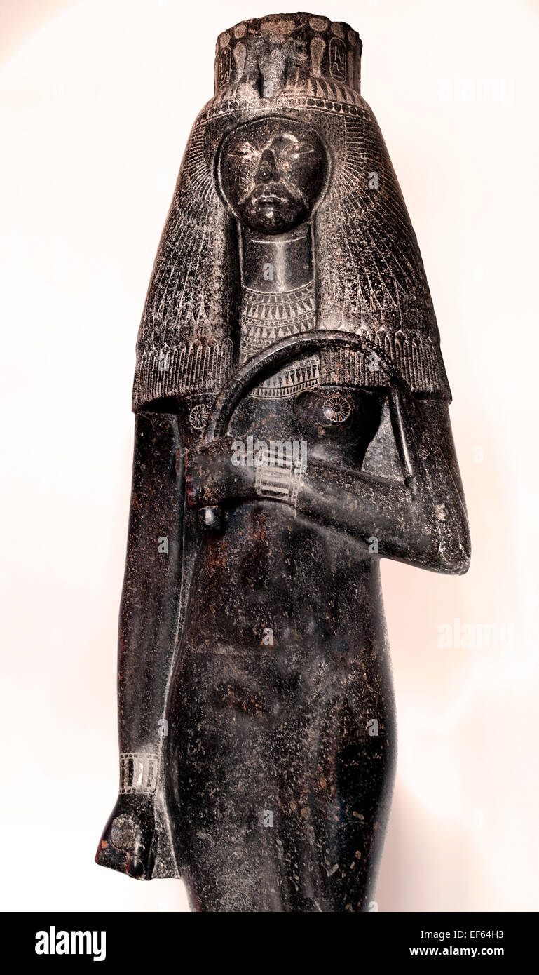 Große königliche Gemahlin Teje (1398 v. Chr. – 1338 Taia - Tiy - Tiyi) des ägyptischen Pharaos Amenhotep III Ägypten (Vatican Museum Rom-Italien) Stockfoto