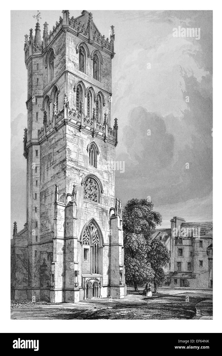 1852 Dundee Kirchturm Stockfoto