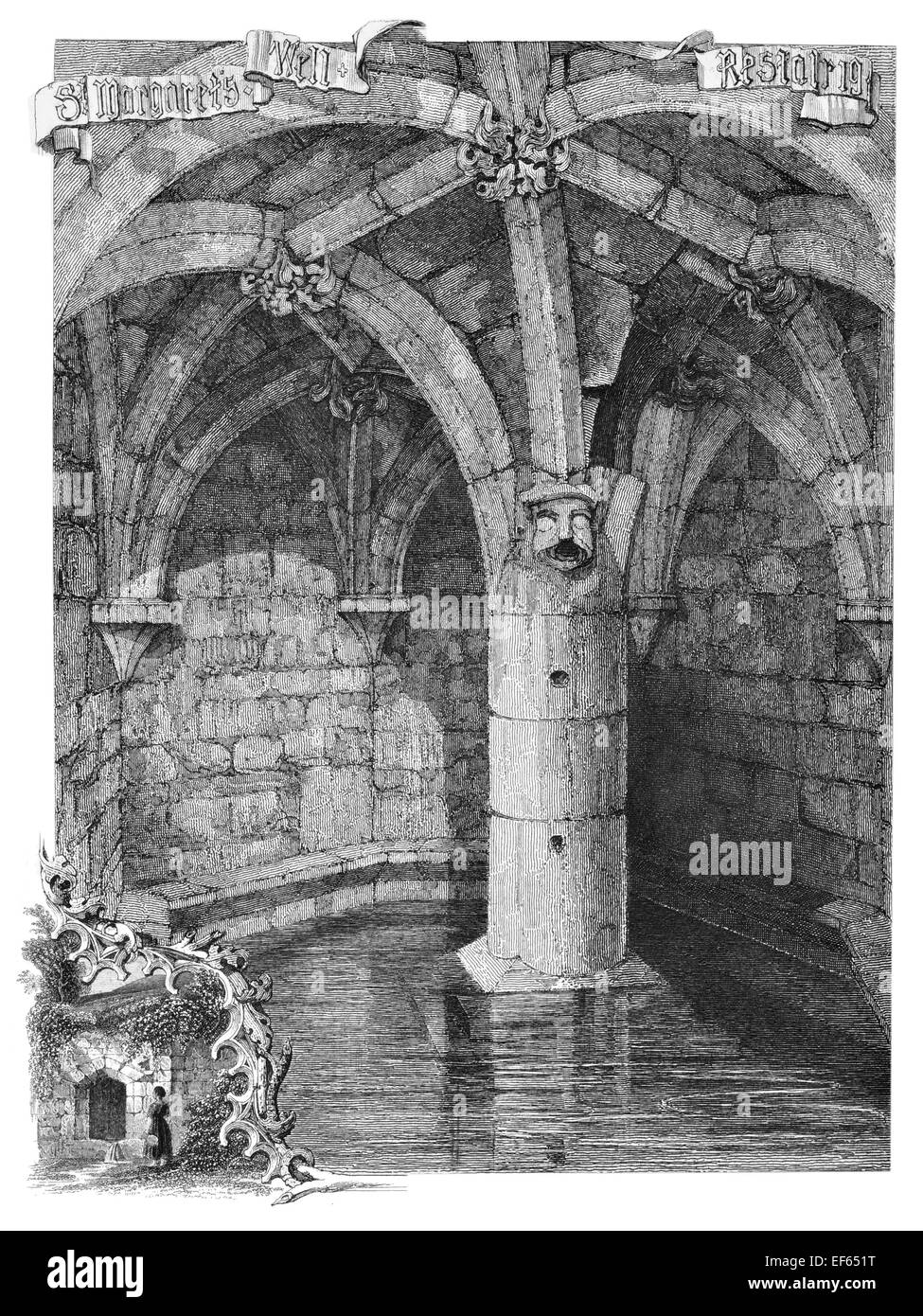 1852 Saint St Margarets gut Restalrig Edinburgh Stockfoto