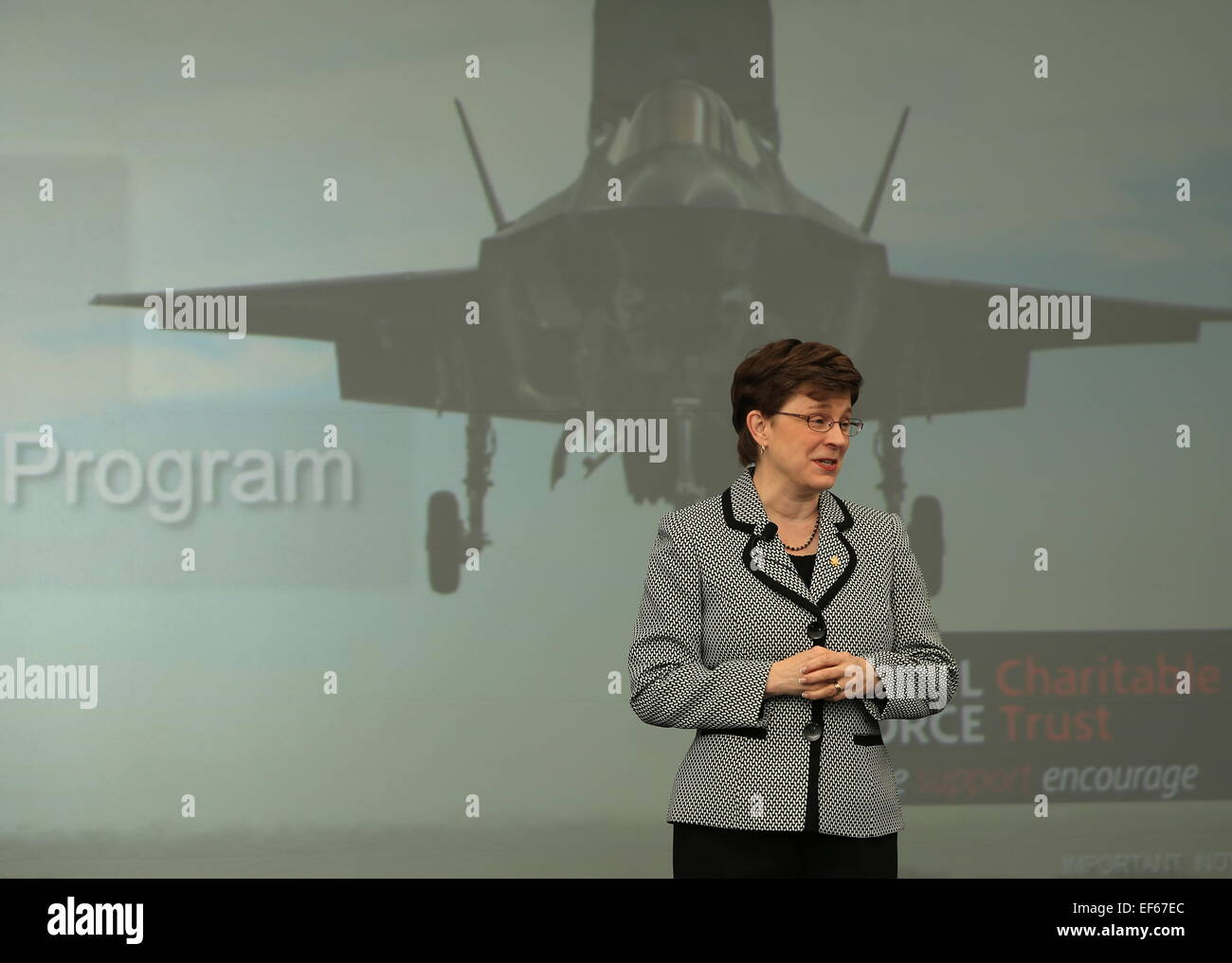 General Manager von Lockheed Martin f-35 Lightning II Programms Stockfoto