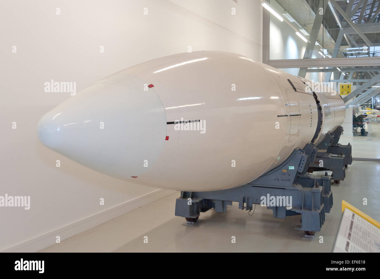 Lockheed Polaris A3 Atomrakete, IWM Duxford Stockfoto