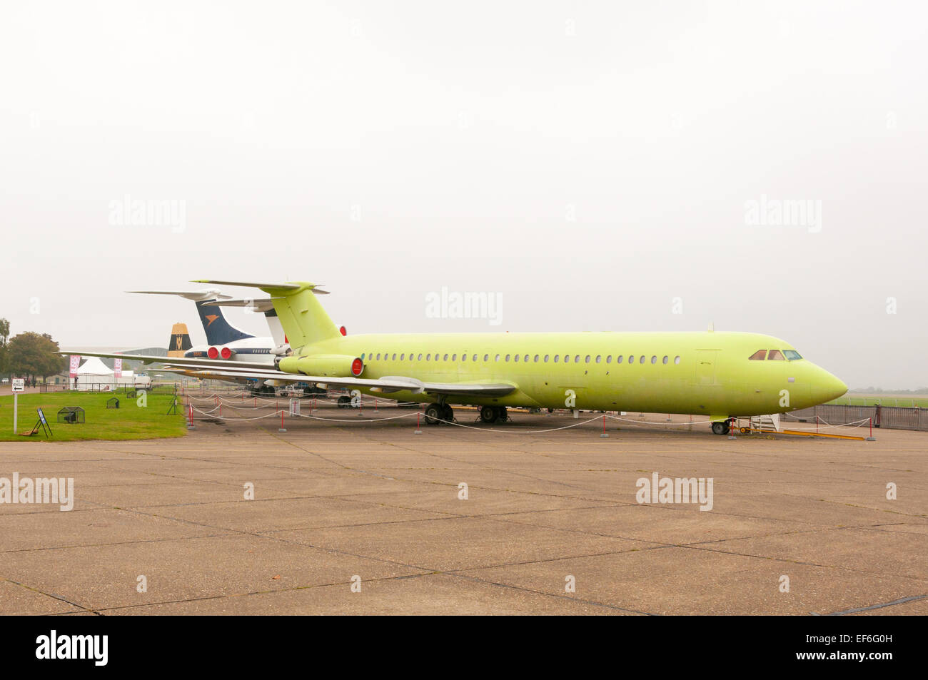 BAC One Eleven 500, British Short-Range jet Airliner, Duxford, IWM Stockfoto