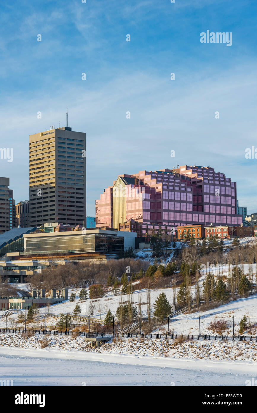Canada Place und die Skyline,, Edmonton, Alberta, Kanada Stockfoto