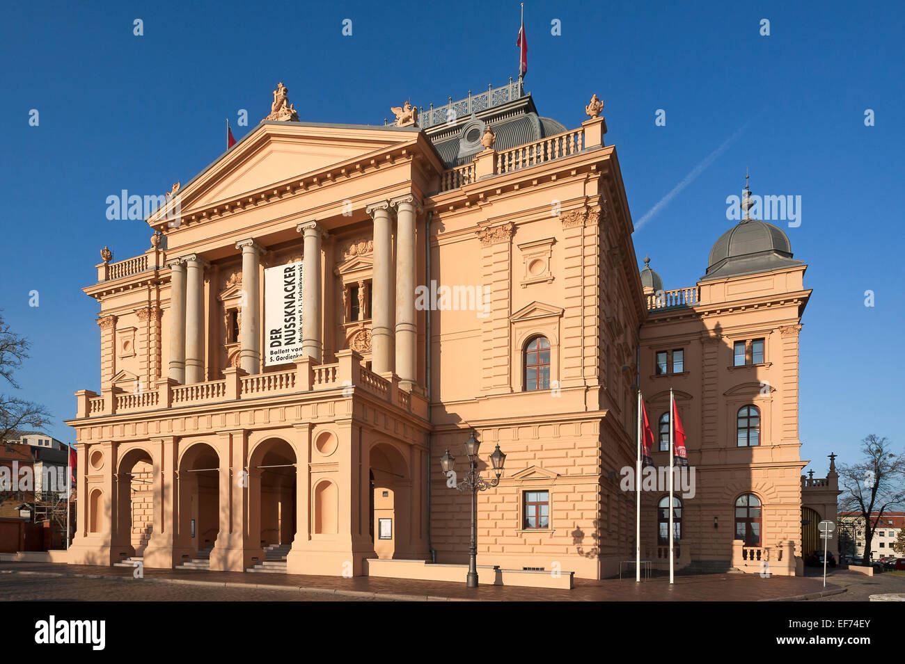 Mecklenburgischen Staatstheater, im Stil der italienischen Hochrenaissance, 1886, Schwerin, Mecklenburg-Western Pomerania, Deutschland Stockfoto