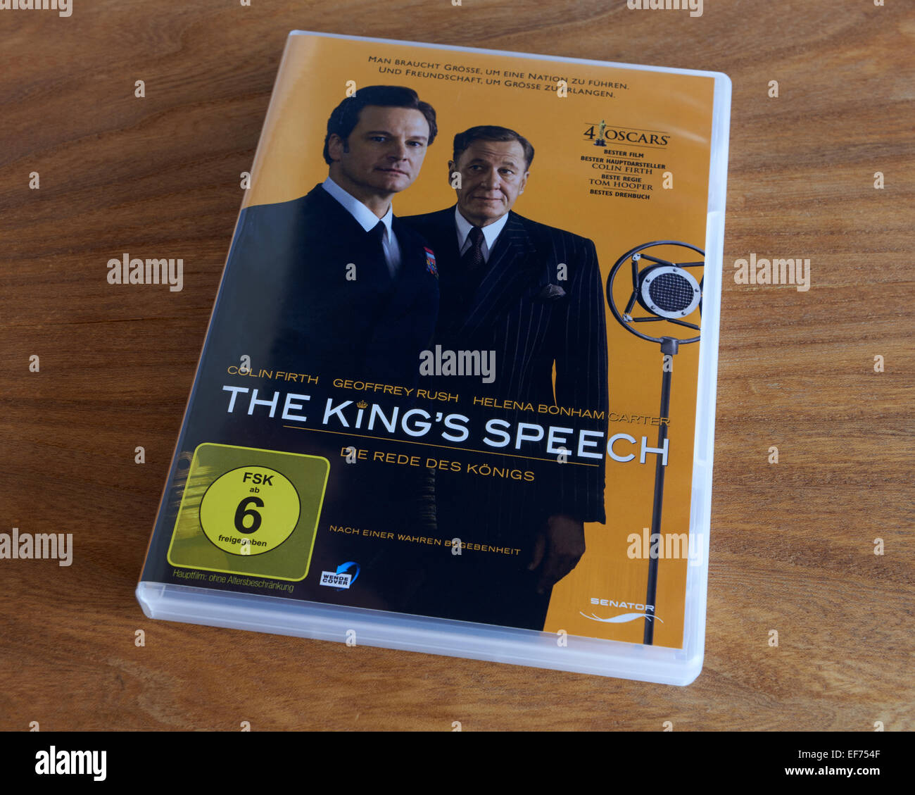 Die Kings Speech DVD (Deutsch) Stockfoto