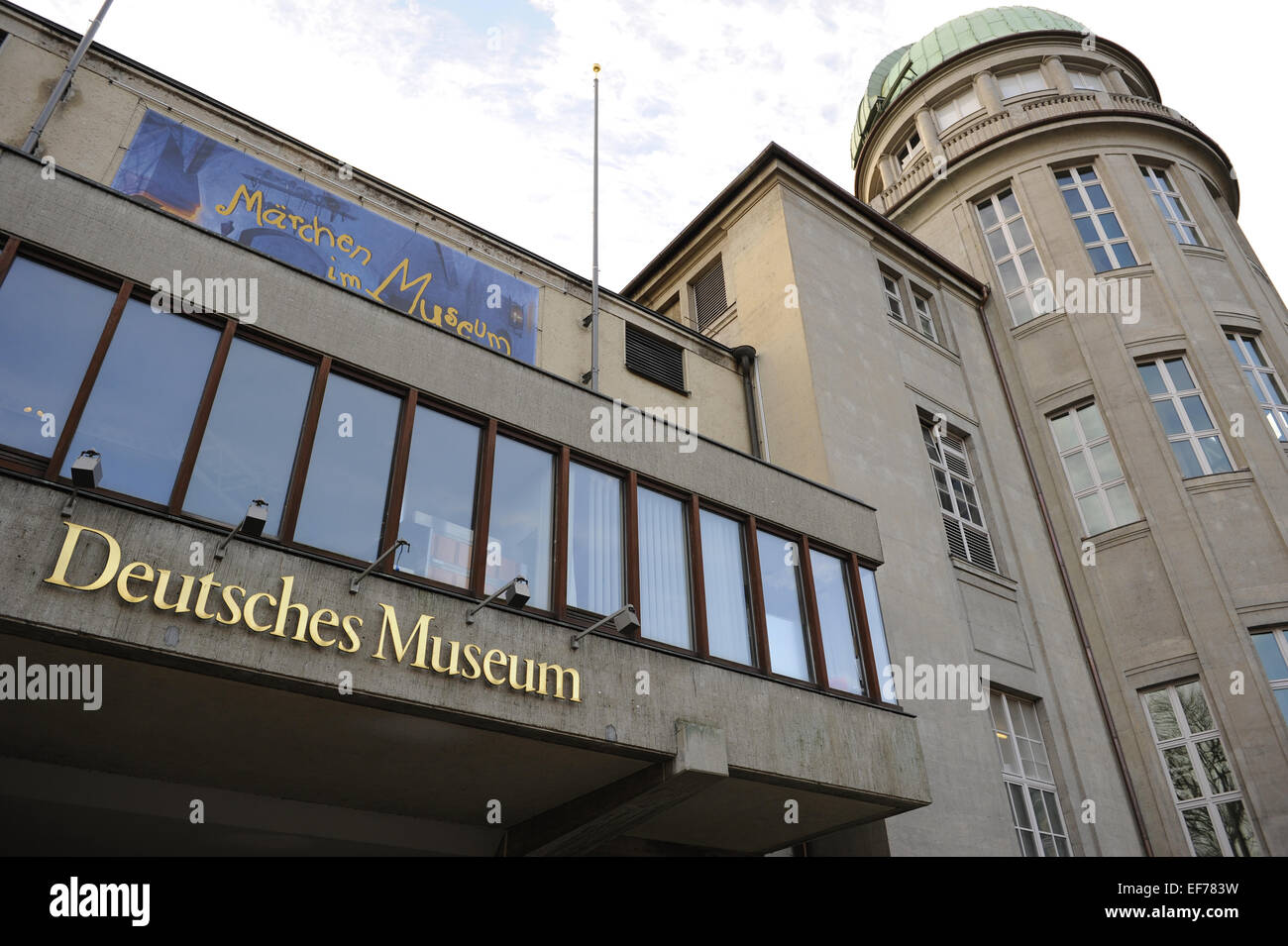 Deutschland. München. Deutsches Museum. Von außen. Fassade. Stockfoto