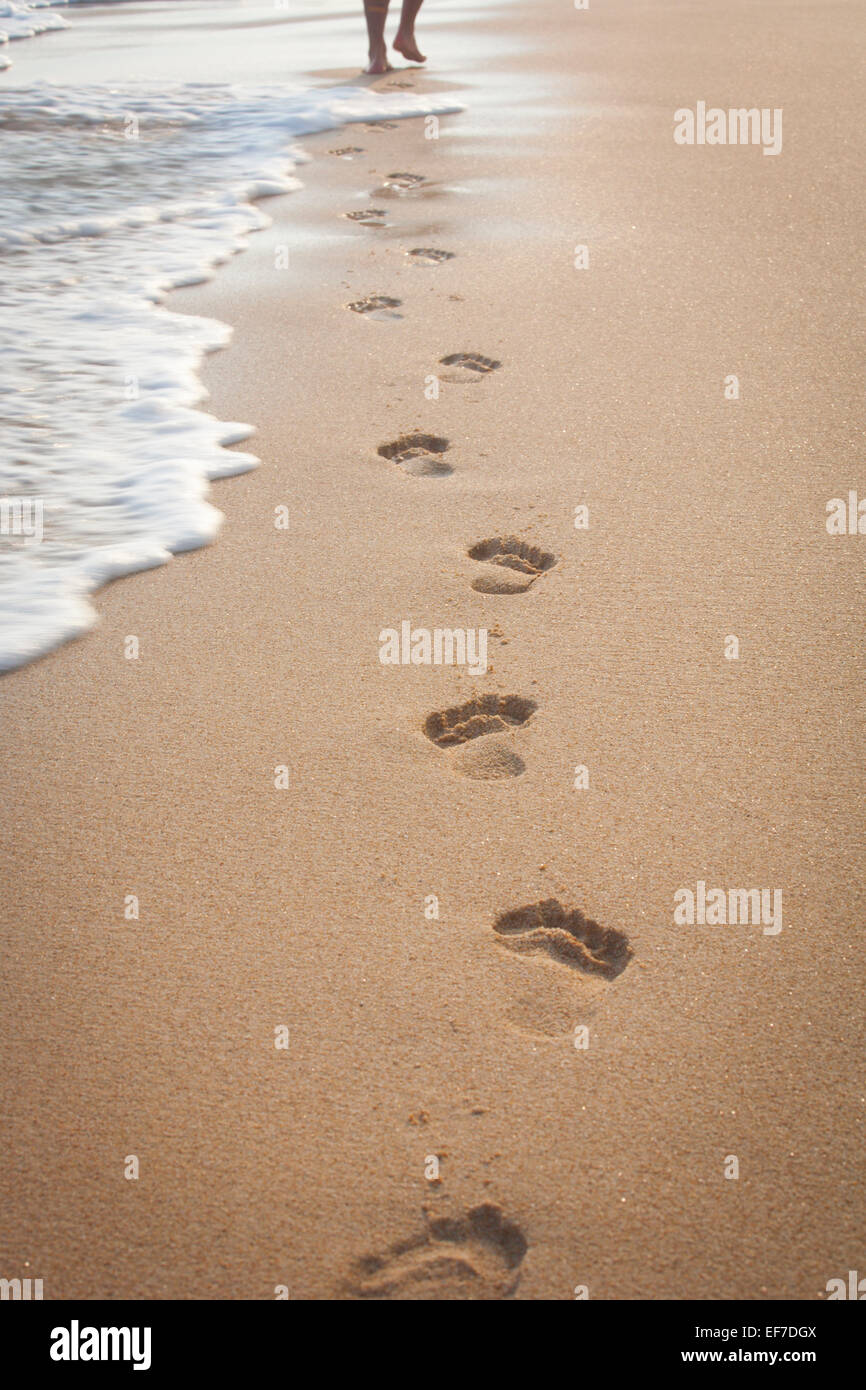 Fußabdrücke im sand -Fotos und -Bildmaterial in hoher Auflösung – Alamy