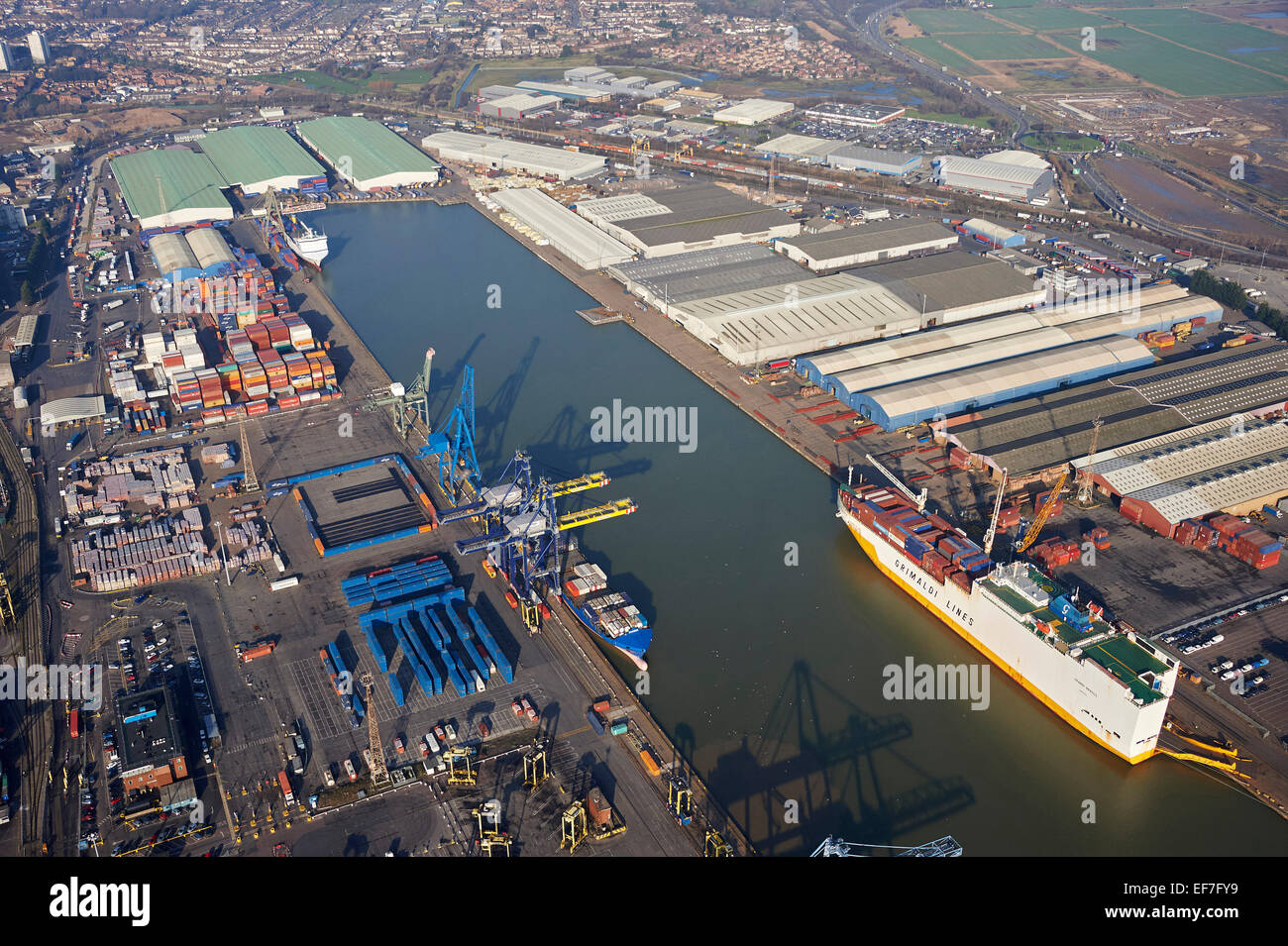 Tilbury Docks, Tilbury, South East England Stockfoto