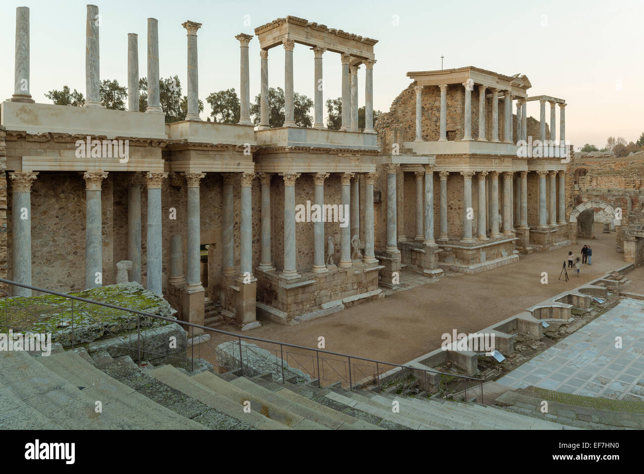 Römisches Theater in Mérida, Extremadura, Spanien, Europa Stockfoto